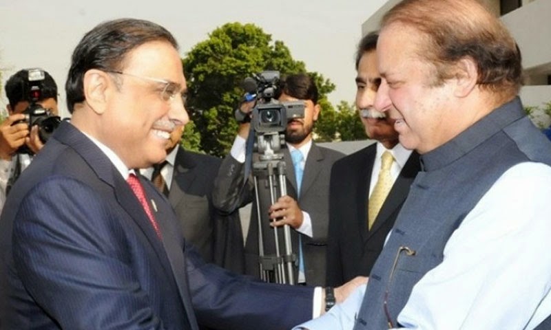 Zardari reaches Lahore to meet PM Nawaz Sharif