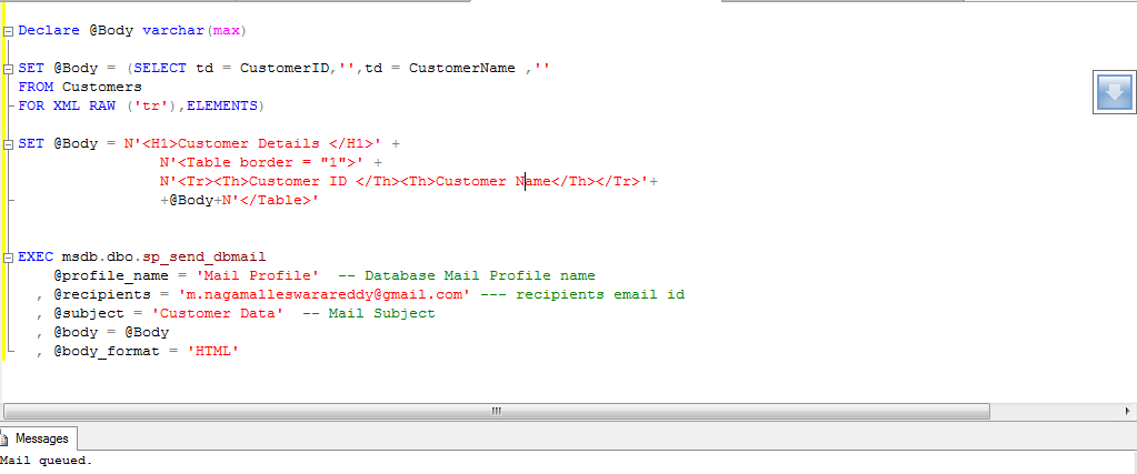 IT Journey: Sending Query Output Using SQL Server Database Mail