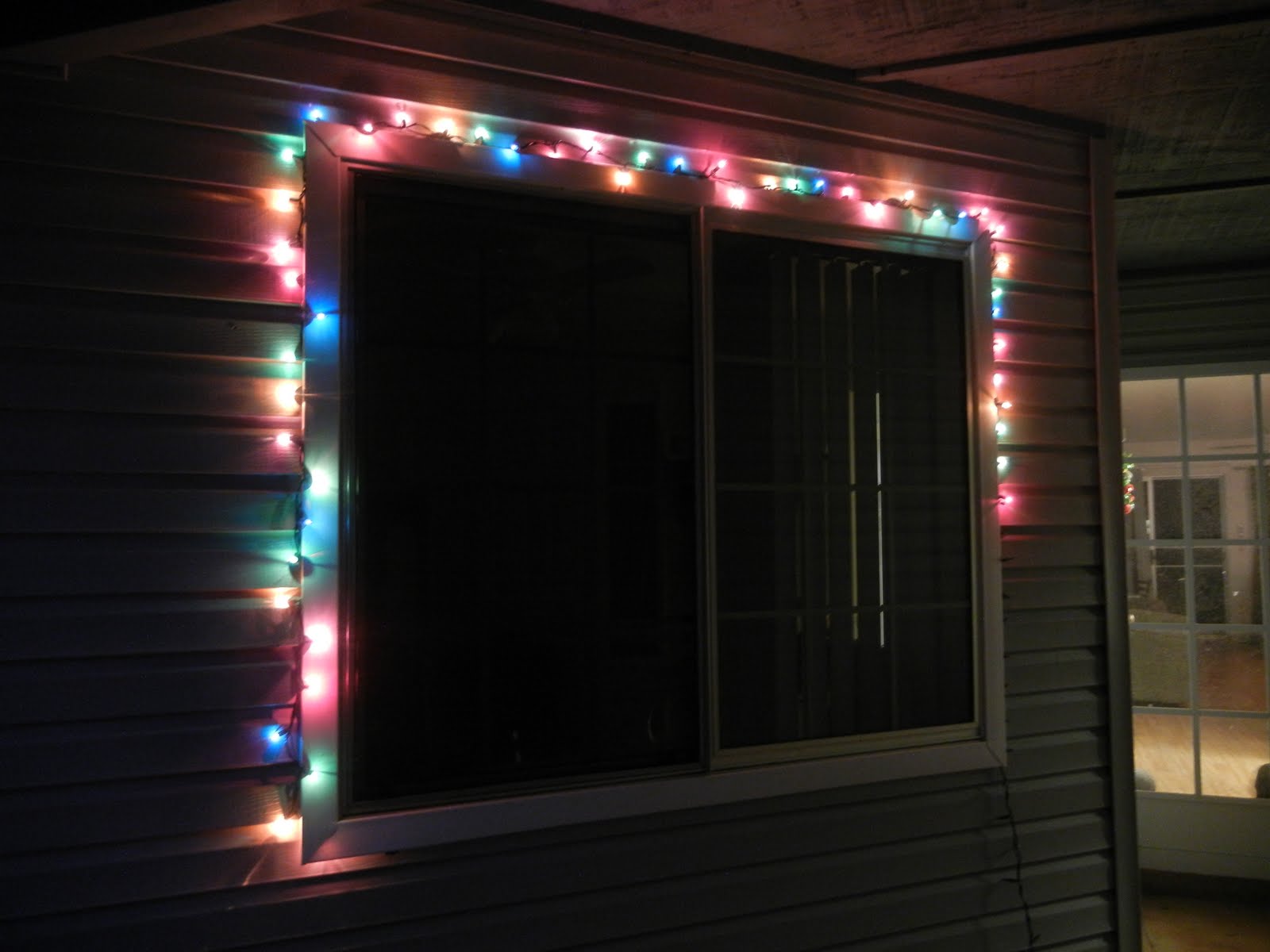 Christmas Window Lights Put a few christmas lights