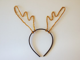how to make reindeer antler headband