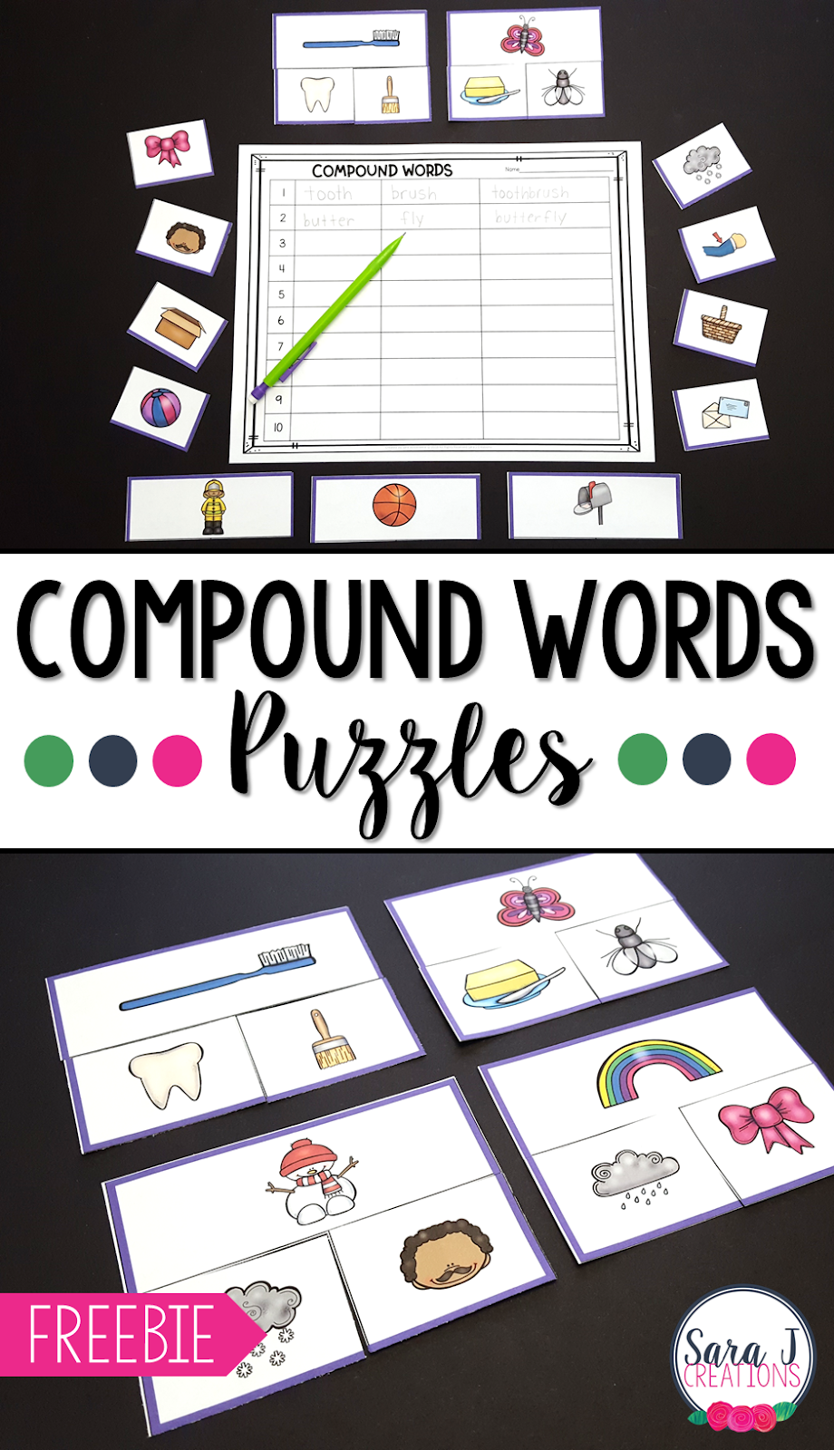 Free Printable Compound Word Games