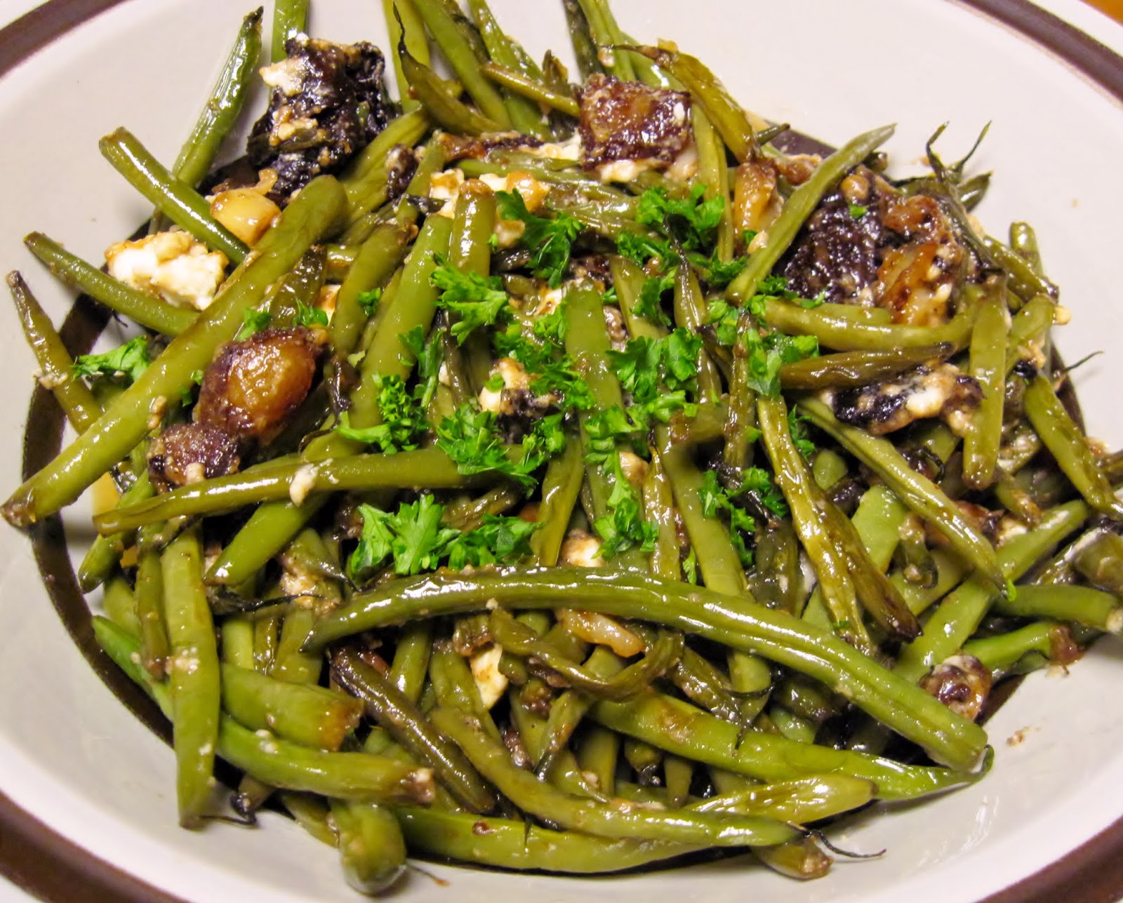 Carolina Sauce Company French Beans with Guanciale, Feta & Roasted Garlic