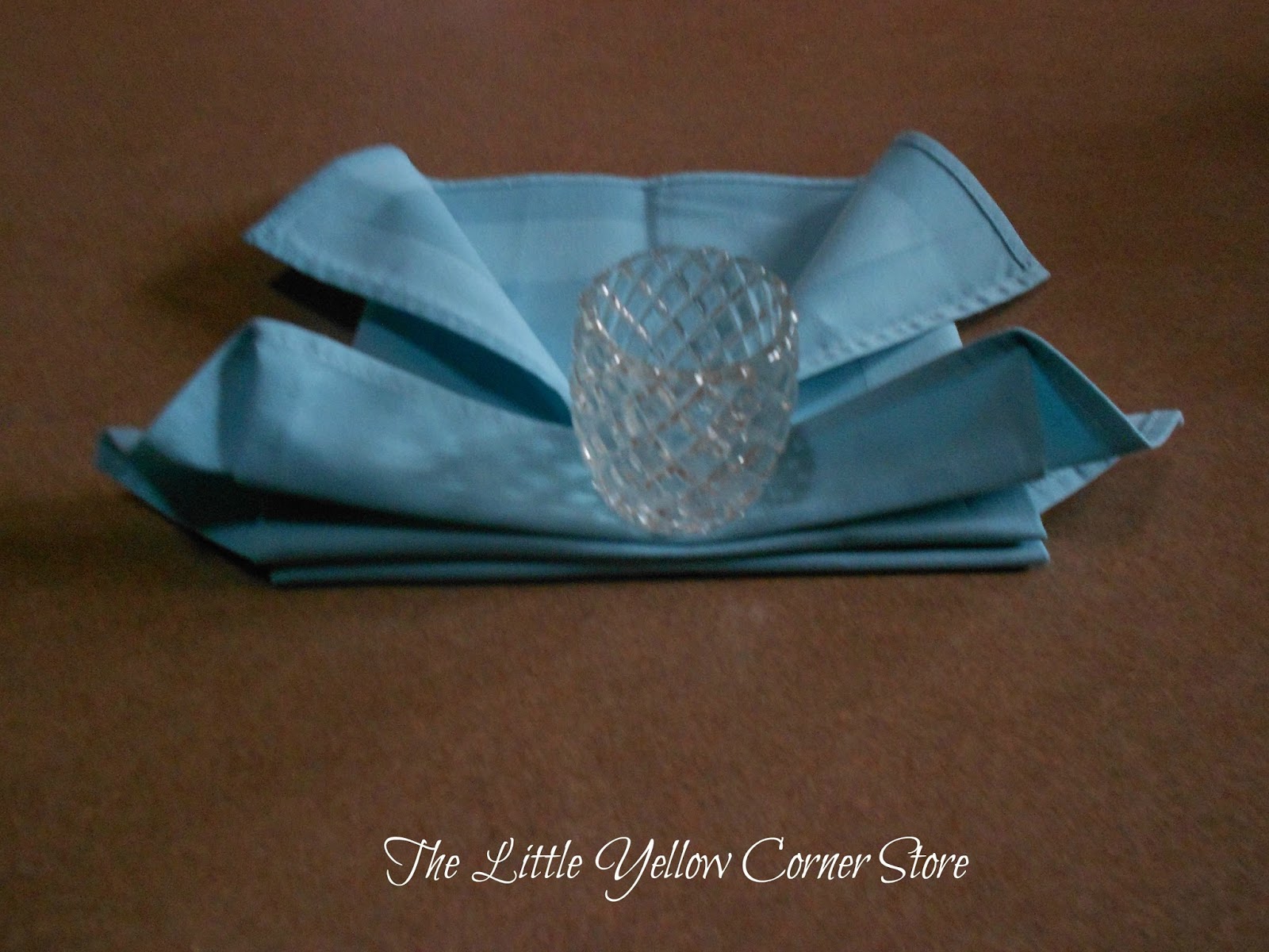 The Little Yellow Corner Store Butterfly Napkin Folding Tutorial