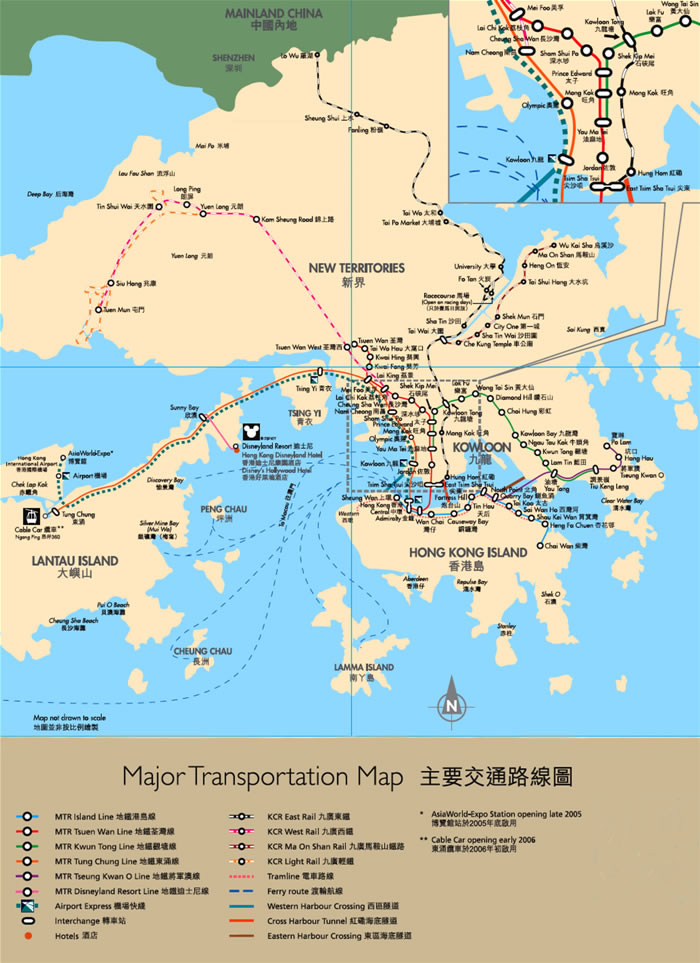 Map of Hong Kong - Free Printable Maps