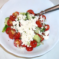 Salade du Tomate et Basilic
