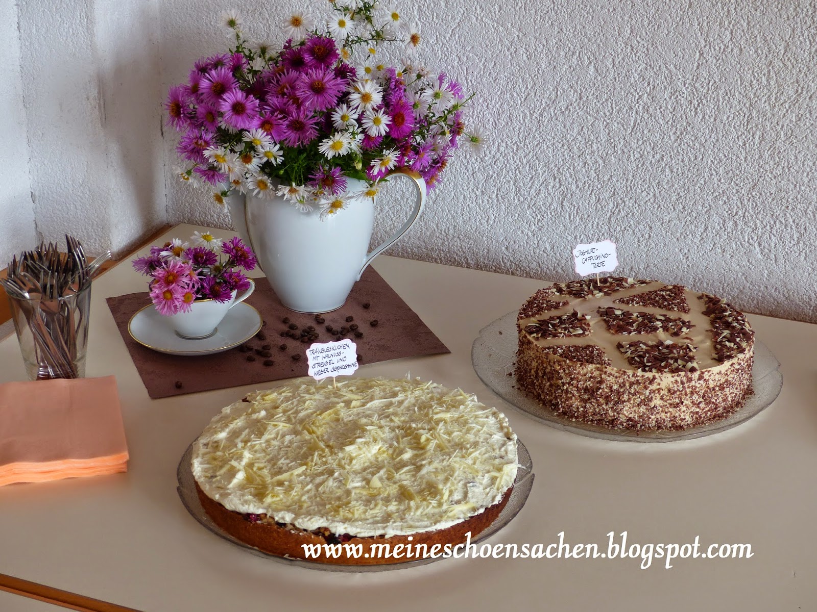Meine Schönsachen: So ein leckeres Kuchenbüffet und - mal keinen Kaffee ...
