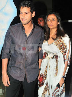 Namrata Shirodkar with her actor husband Mahesh Babu