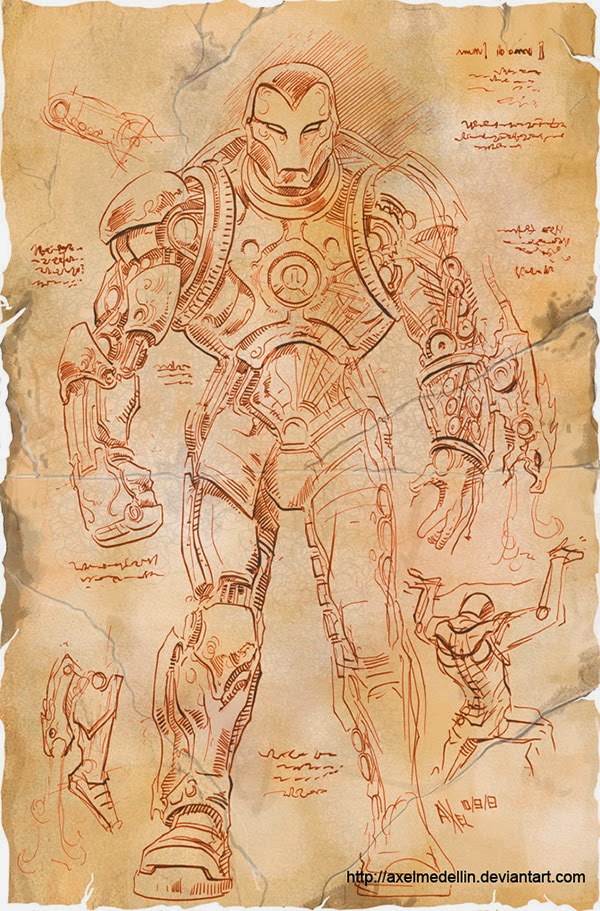 Homem de Ferro por Leonardo da Vinci Homem de Ferro por Leonardo da Vinci