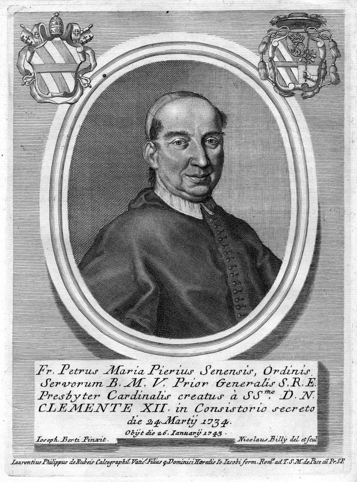 Araldica ecclesiastica Pieri, Piero Maria, O.S.M. (16761743