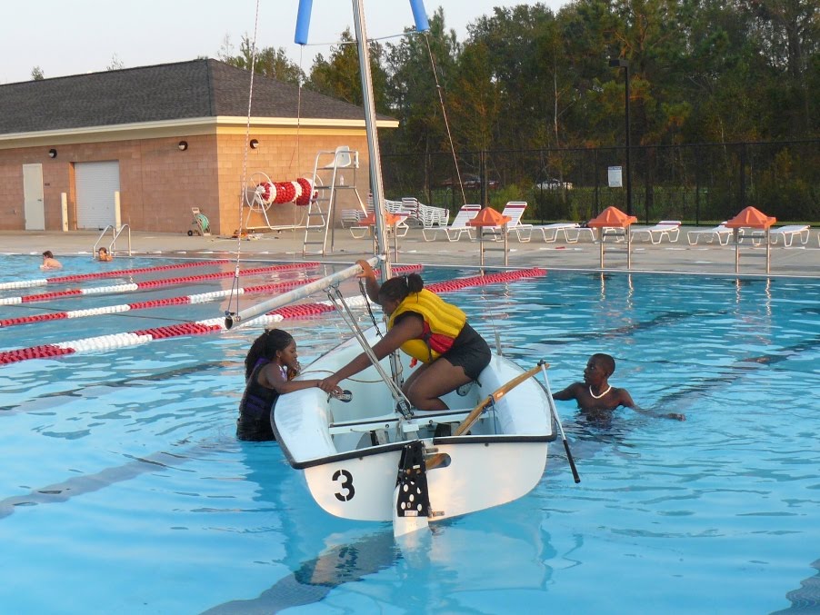 New Bern High School Naval Junior ROTC Sailing CAPSIZE !! on purpose