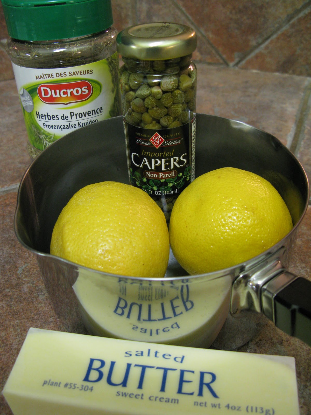 Cépage et Cuisine Lemon Caper Beurre Blanc Sauce Divine!