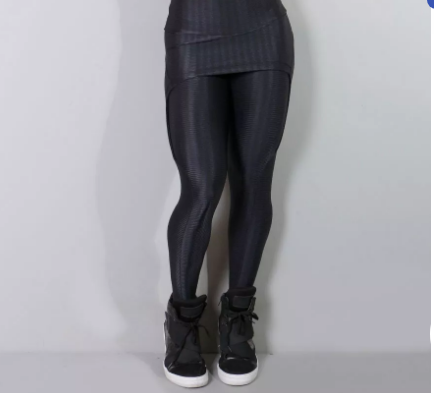 saia de academia para usar com legging