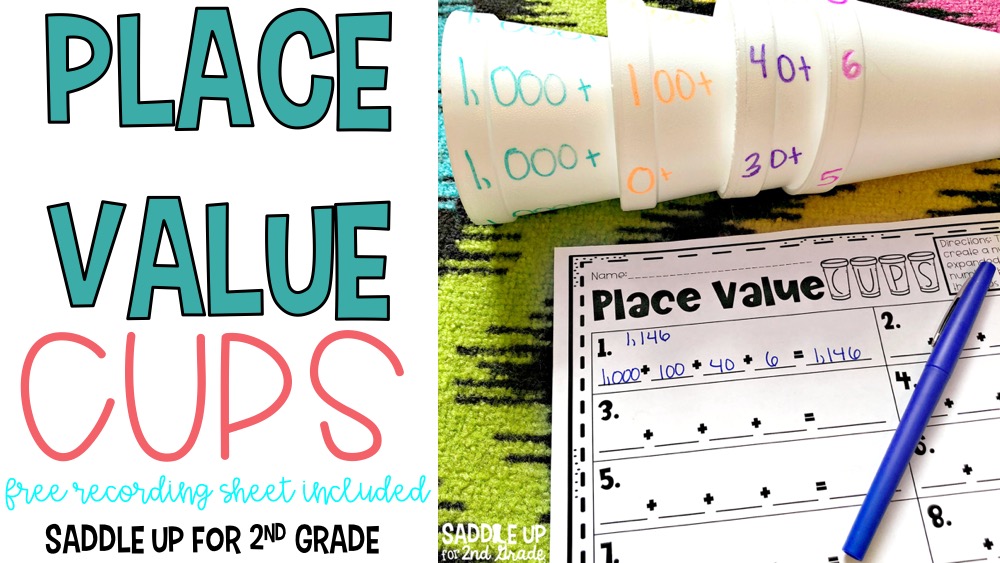 Place Value Cups is a hands on way to teach and reinforce expanded form in your classroom. This blog post will teach you how to make this game and you can grab a FREE recording sheet too! 