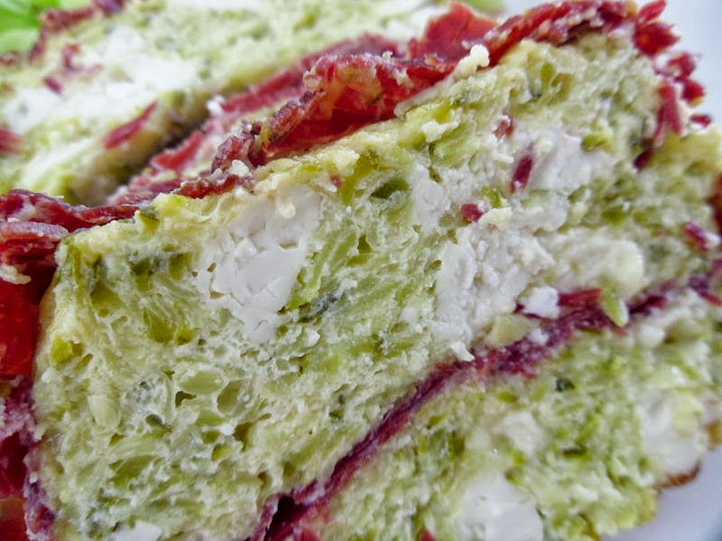 Gourmande ou passionnée... Terrine de courgette, fromage de chèvre et