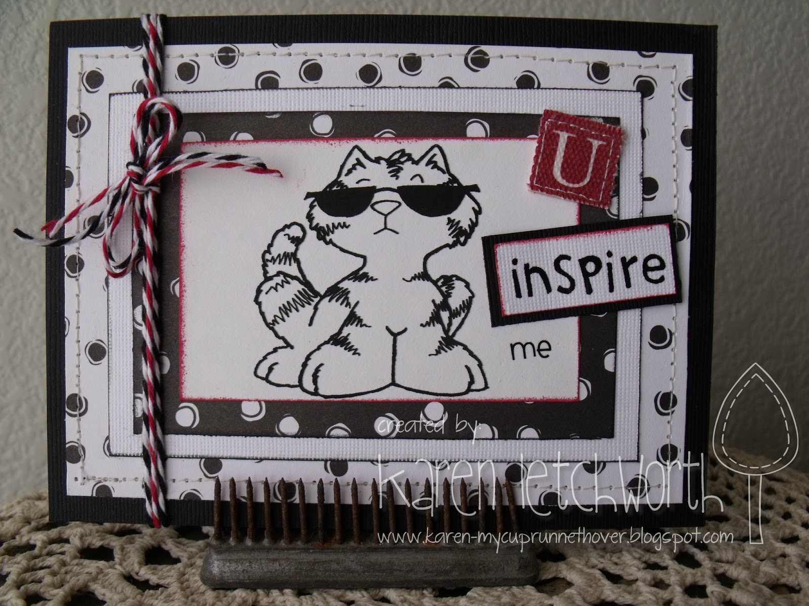 My Cup Over Black and White at Eureka Stamps