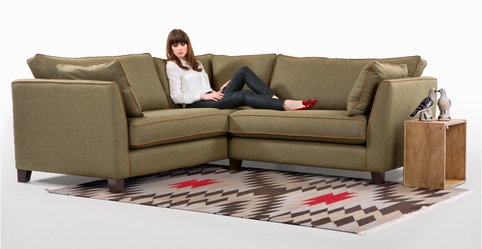 David Dangerous Made UK Wolseley Corner Sofa Tweed