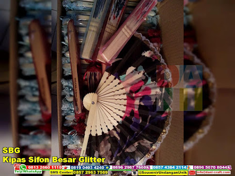 jual Kipas Sifon Besar Glitter