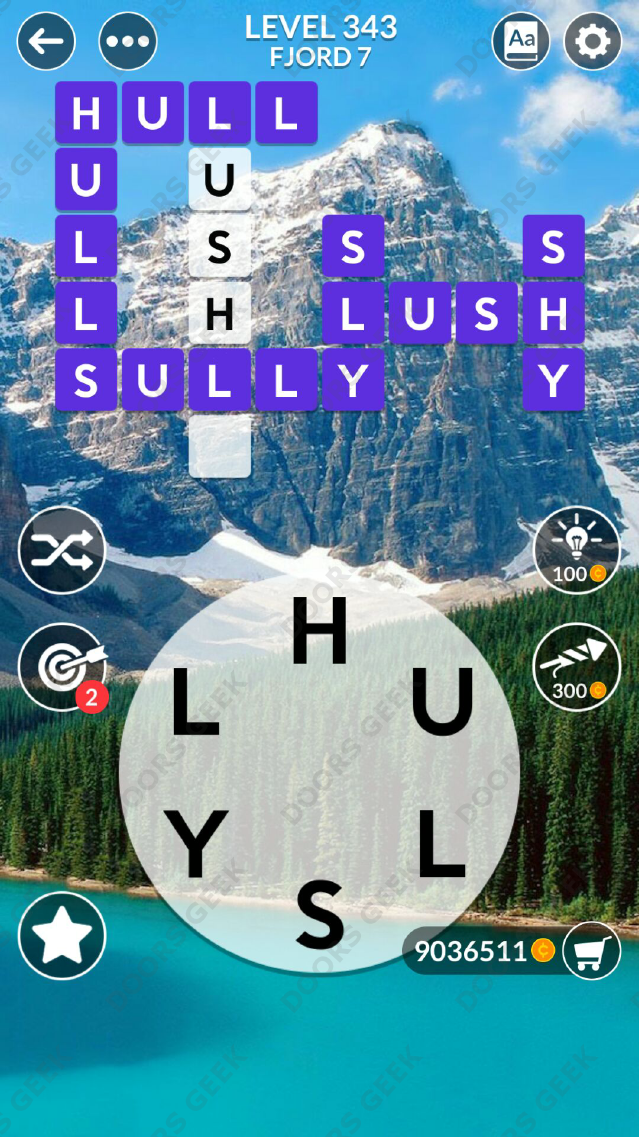 Wordscapes Level 343 Answers ~ Doors Geek