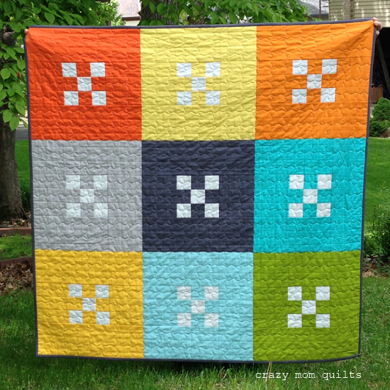 crazy mom quilts: big nines--a completed quilt