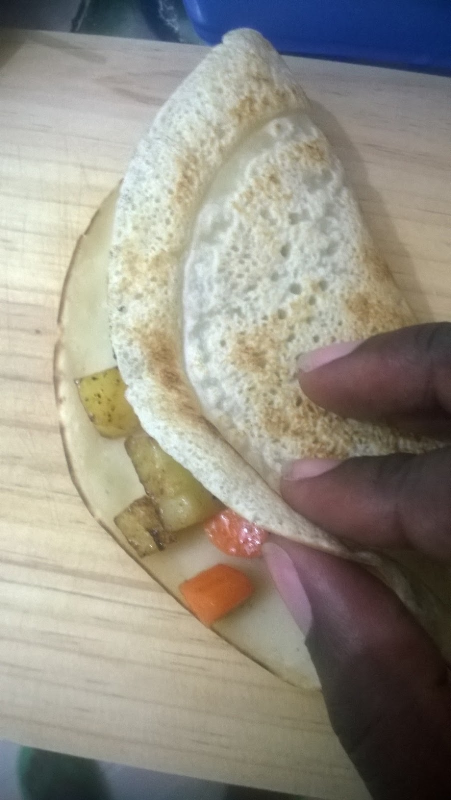 STIR FRY VEGETABLE STUFFED CREPES