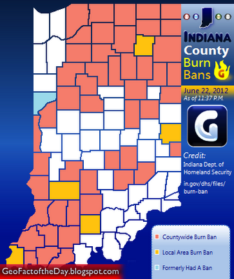 Click on this map of Indiana burn bans for a larger view