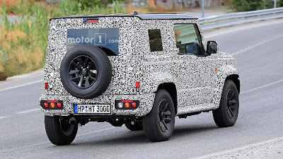 Spyshot Suzuki Jimny 2019 - Tampak Samping Belakang Spyshot Suzuki Jimny 2019 - Tampak Samping Belakang