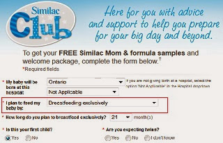 Image: I signed up to the formula companies, checking off that I would be exclusively breastfeeding