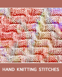 Diagonal Knit Purl Pattern