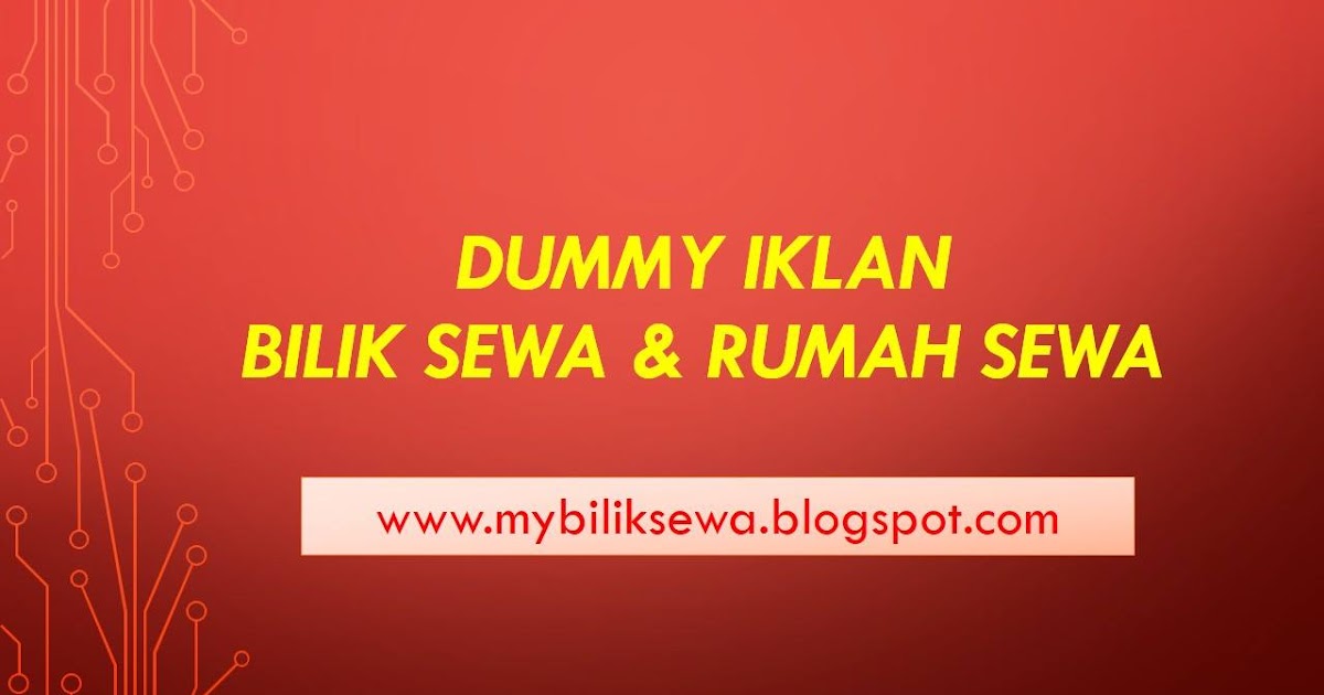 Bilik Sewa Malaysia: Cara- Cara buat dummy iklan bilik sewa dan rumah