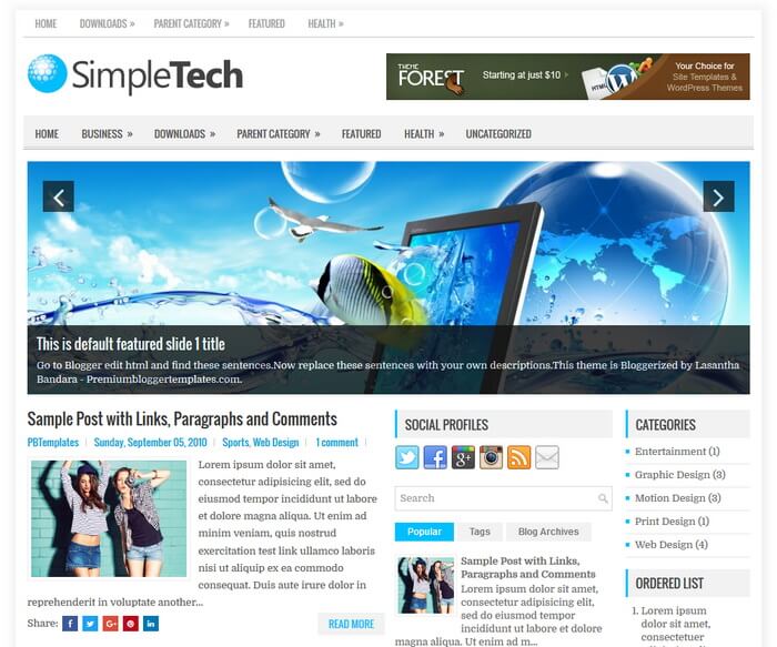 SimpleTech SimpleTech Blogger Template