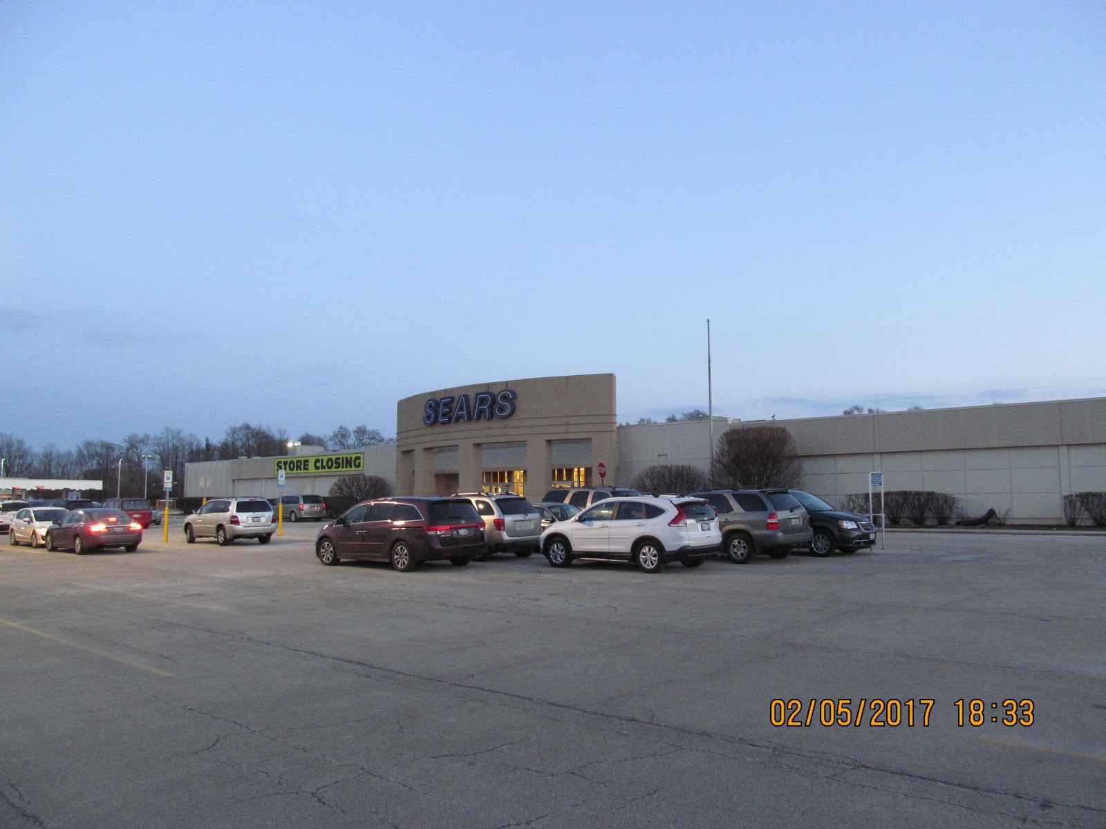 Trip to the Mall Sears in Crystal Lake, Illinois Closing.