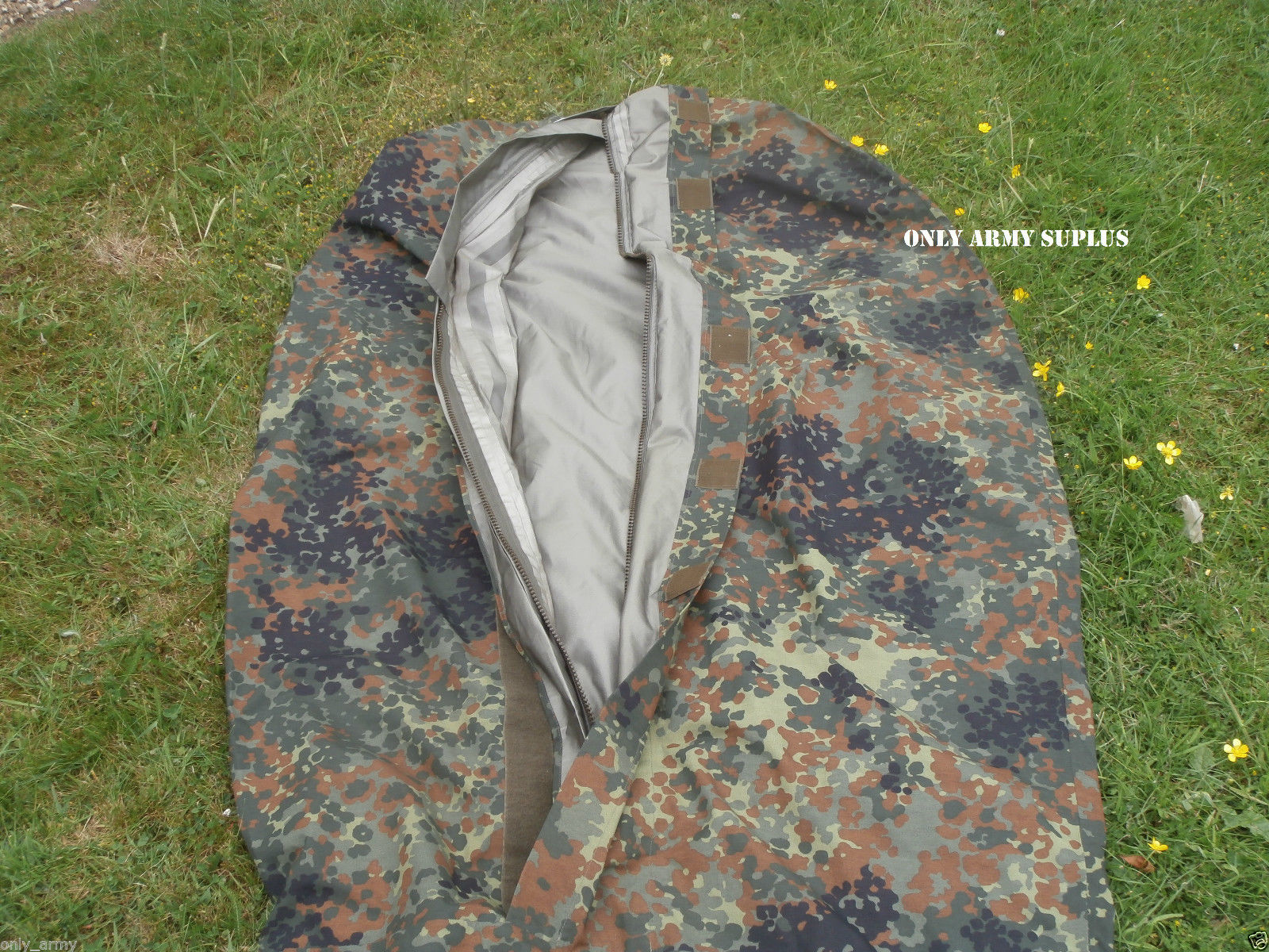 bingbabel German Army Goretex Sleeping Bag Cover in Flecktarn
