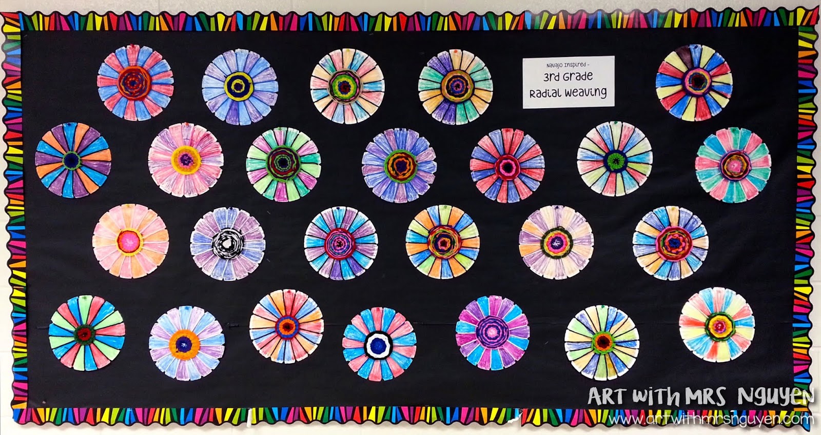 Radial Plate Weaving (3rd) | Art with Mrs. Nguyen