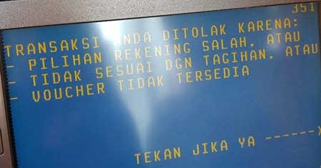 Penyebab Transaksi Anda Ditolak Di Mesin Atm Bni