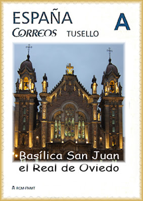 Sello personalizado de la iglesia de San Juan el Real de Oviedo