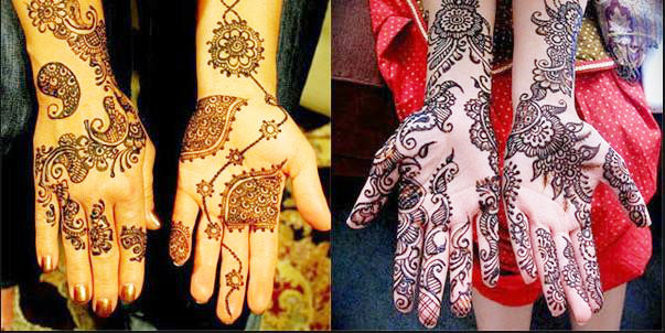 Pakistani henna styles for hands 2018