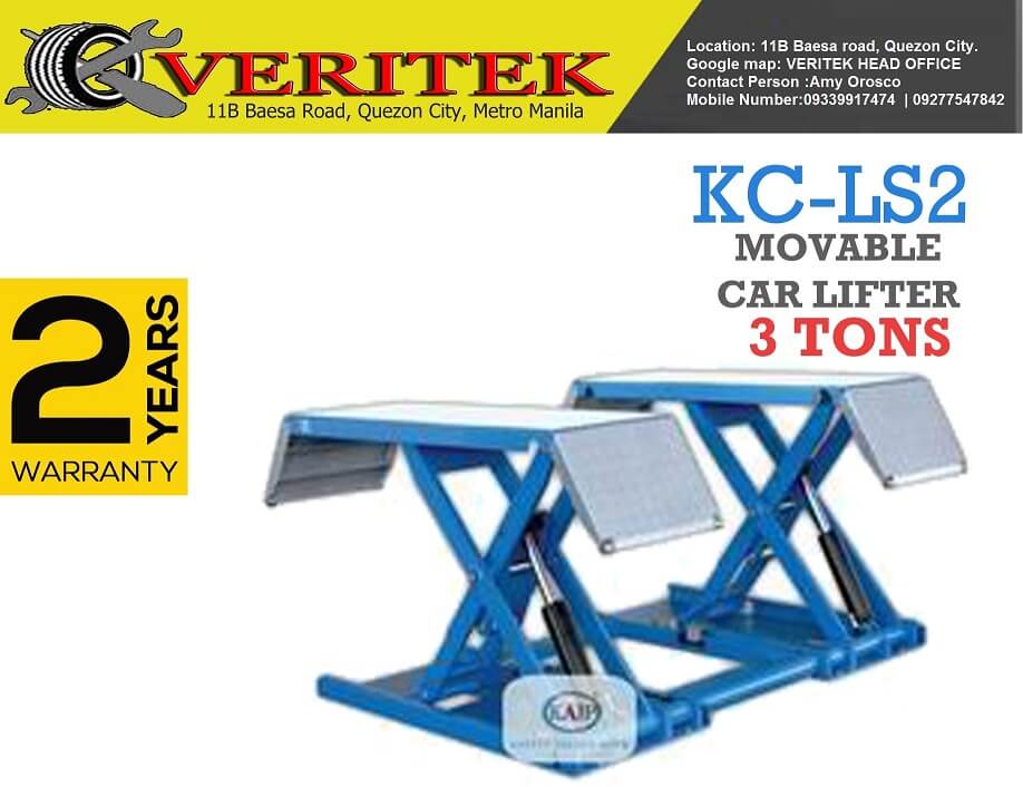 Veritek KCLS3 Mid Rise Car Lifter Philippine Automotive