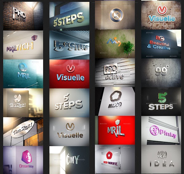 24 Mockups para logos corporativos 24 Mockups para logos corporativos