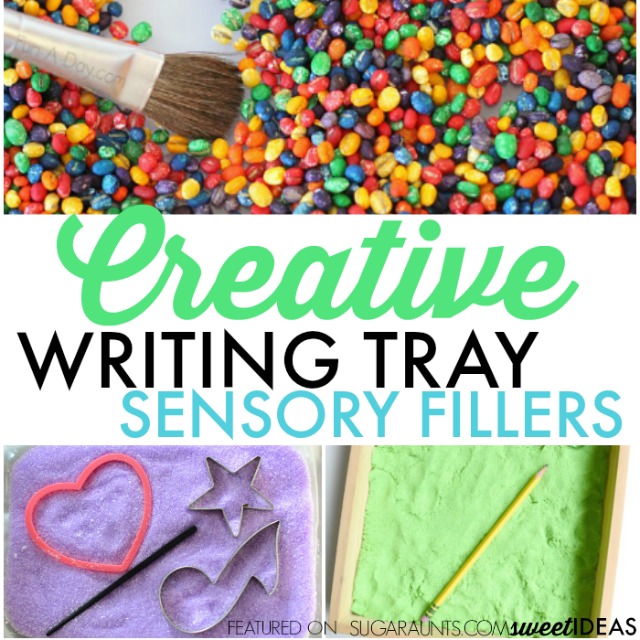 use writing trays to help with letter formation and handwriting.