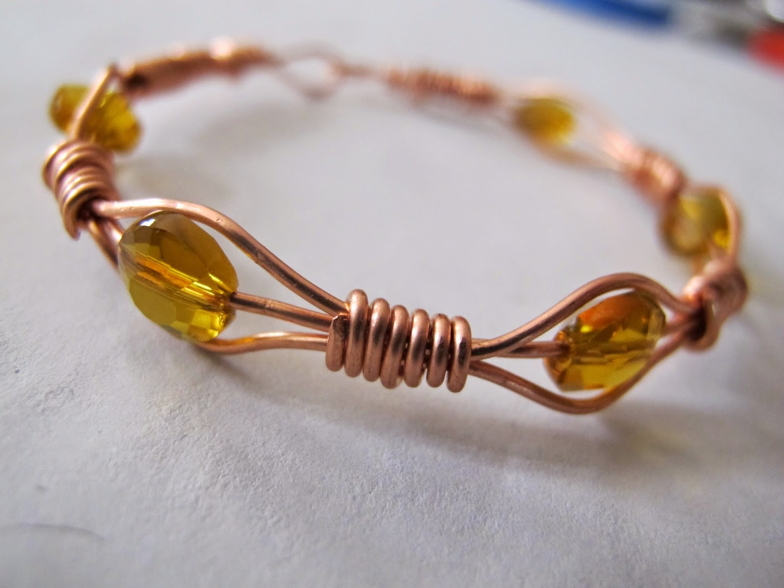 Naomi's Designs Handmade Wire Jewelry Copper wire wrapped bangle