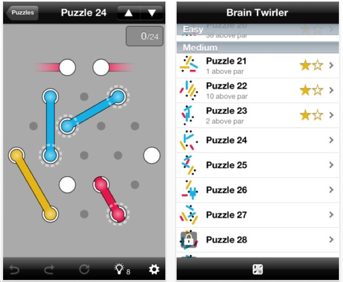 The Best iphone, ipad Puzzle Apps and Mechanical Puzzles Brain Twirler puzzle app game for