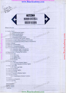 Notes for Number System & Boolean Algebra SN-2 for BSCS Notes for Number System & Boolean Algebra SN-2 for BSCS