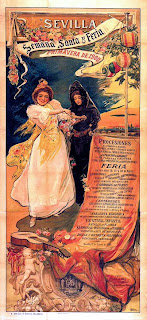 Cartel Fiestas de Primavera Sevilla 1900 - Gonzalo Bilbao