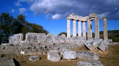 The Temple of Zeus at Nemea without scaffolding