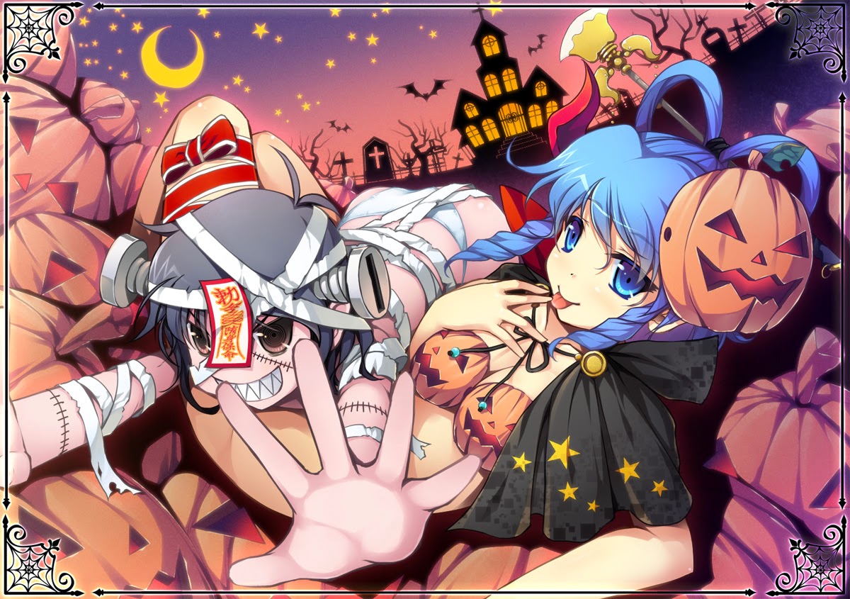 halloween-anime-moon-bats-mummy-Touhou-a