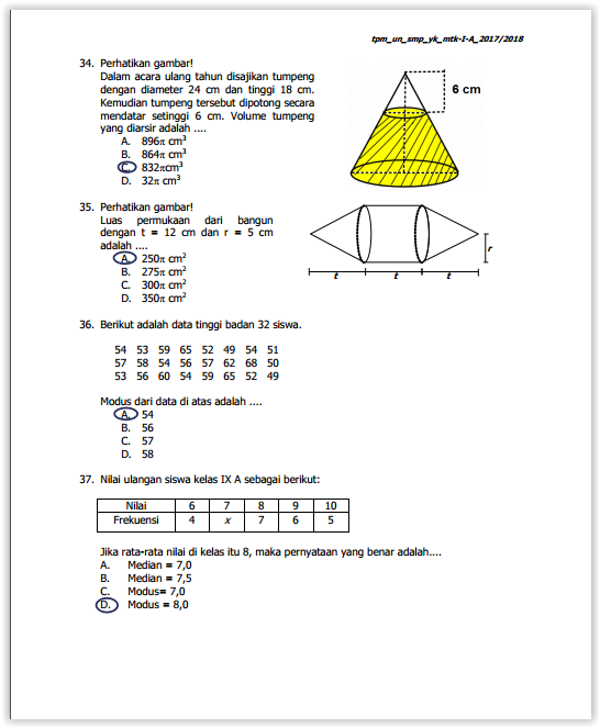 Pembahasan Soal Tpm Yogyakarta 2018 Sekolah Wajib