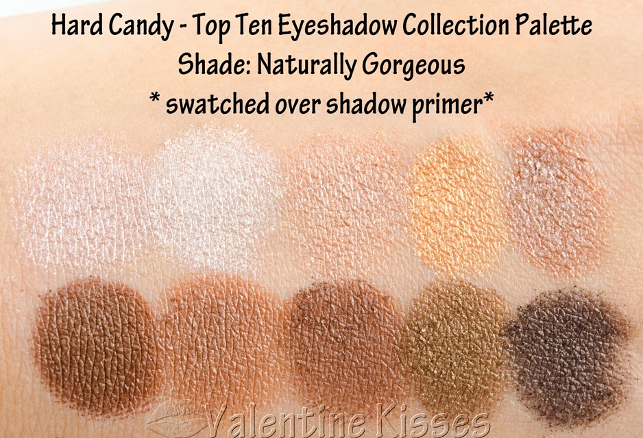 Valentine Kisses Hard Candy Top Ten Eyeshadow Collection Palettes in