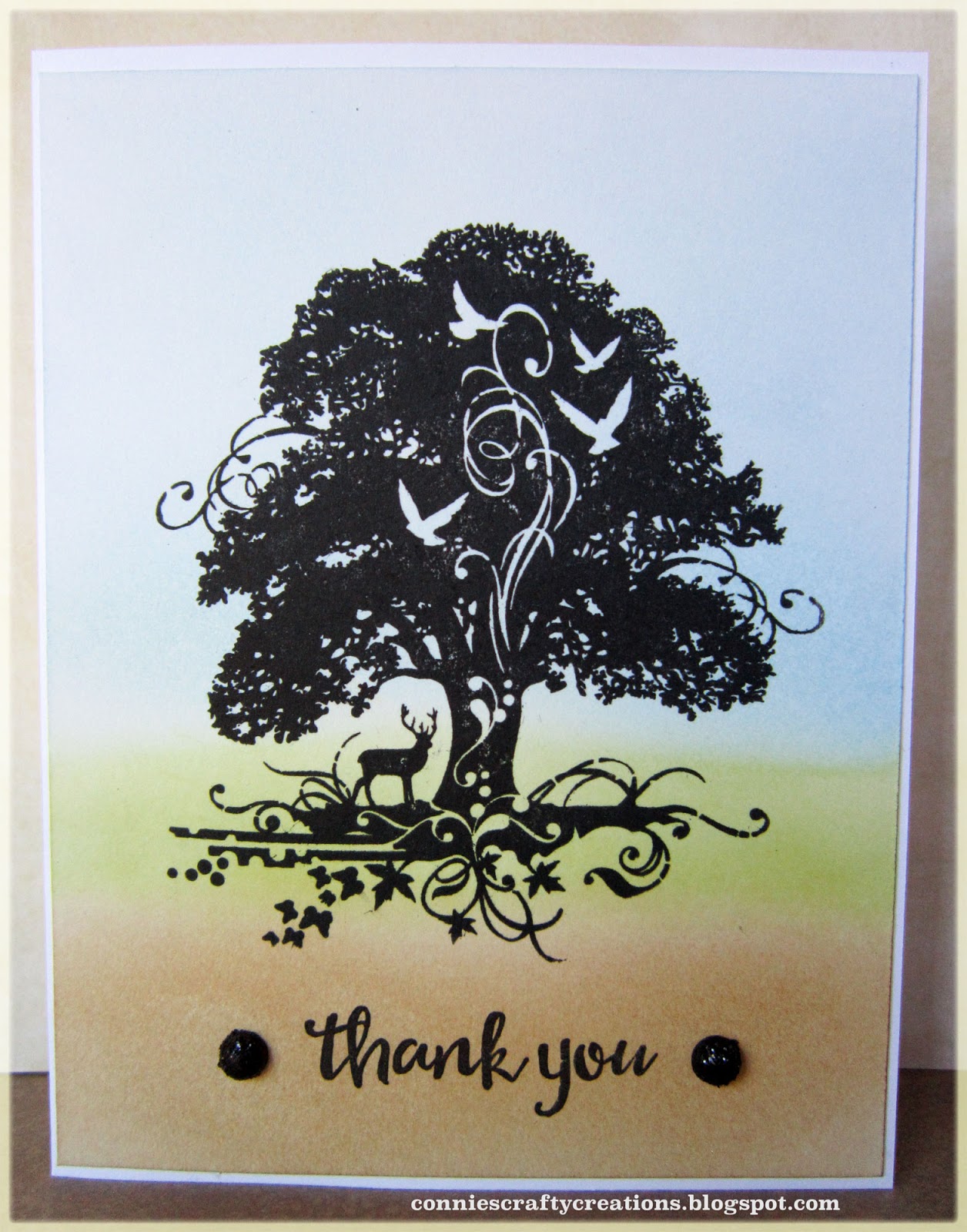 Connie's Crafty Creations: Nature thank you