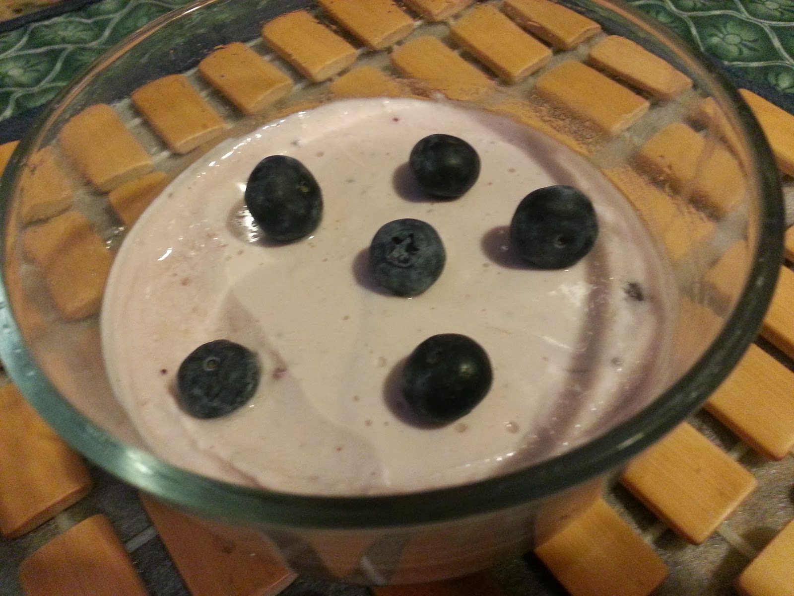 HCF Mishti Doi with Blueberry Sweet Yogurt a Bengali Sweet dish