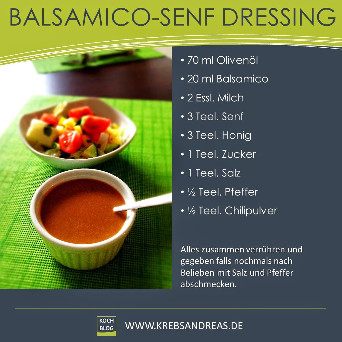 KOCH BLOG BalsamicoSenf Dressing
